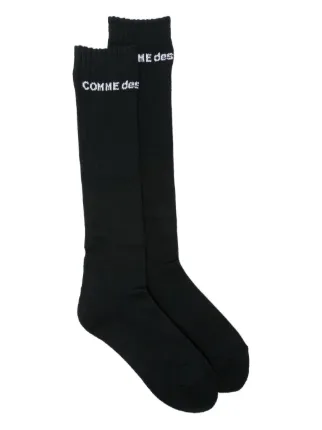 Comme Des Garçons Homme Plus ロゴ 靴下 | ブラック | FARFETCH JP