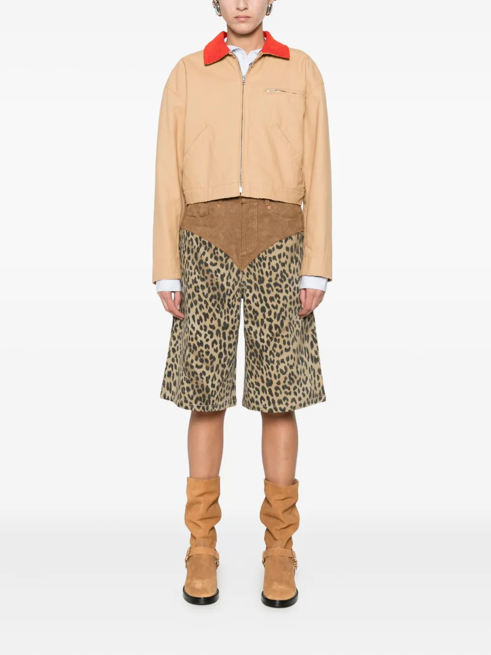 Marc Jacobs Zip-fastening Bomber Jacket In Neutral