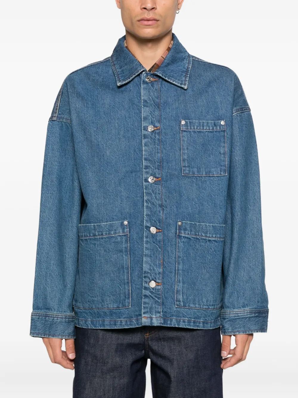 Marc Jacobs Katoenen denim jack Blauw