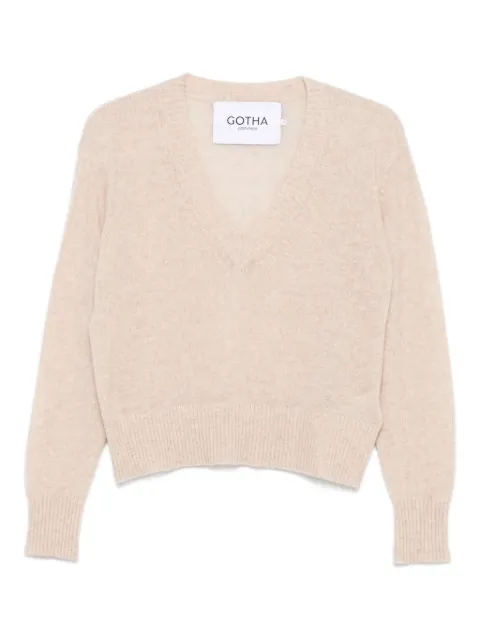 Gotha suéter con cuello en V