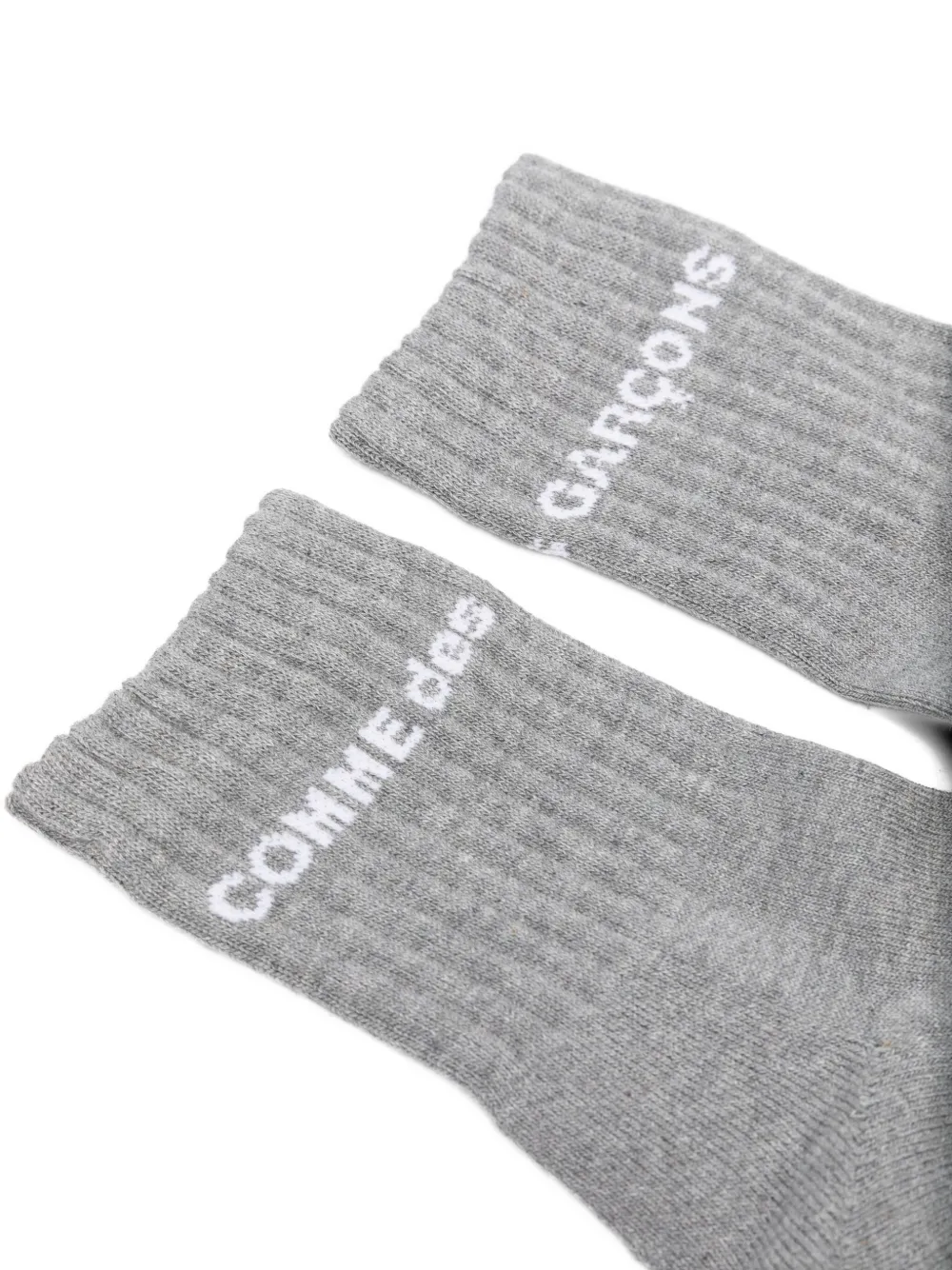 Comme des Garçons Homme Plus Sokken met logodetail Grijs