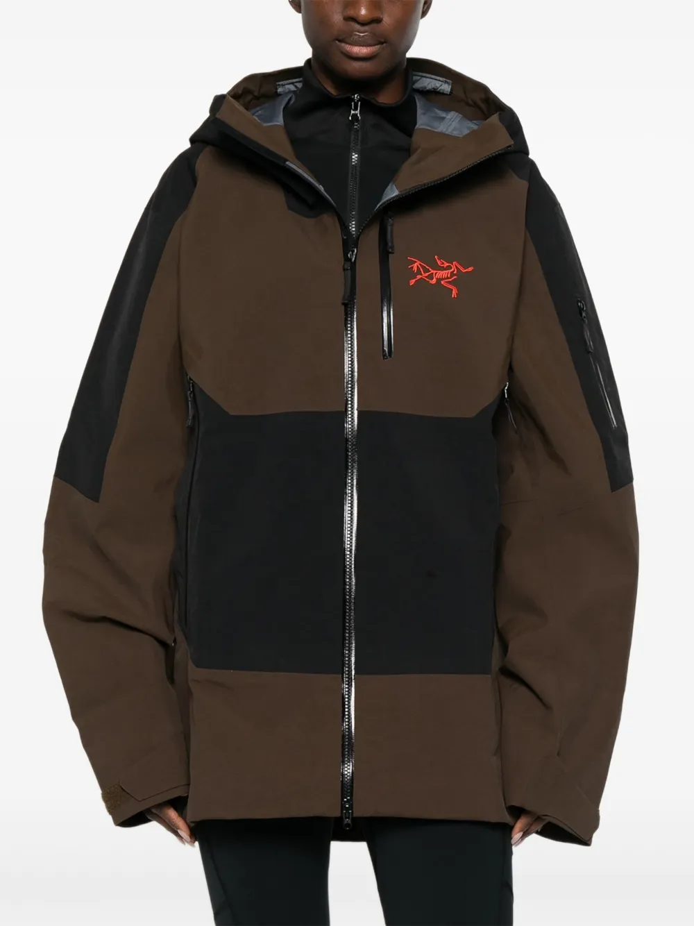 Arc'teryx Regenjas met capuchon en rits Groen