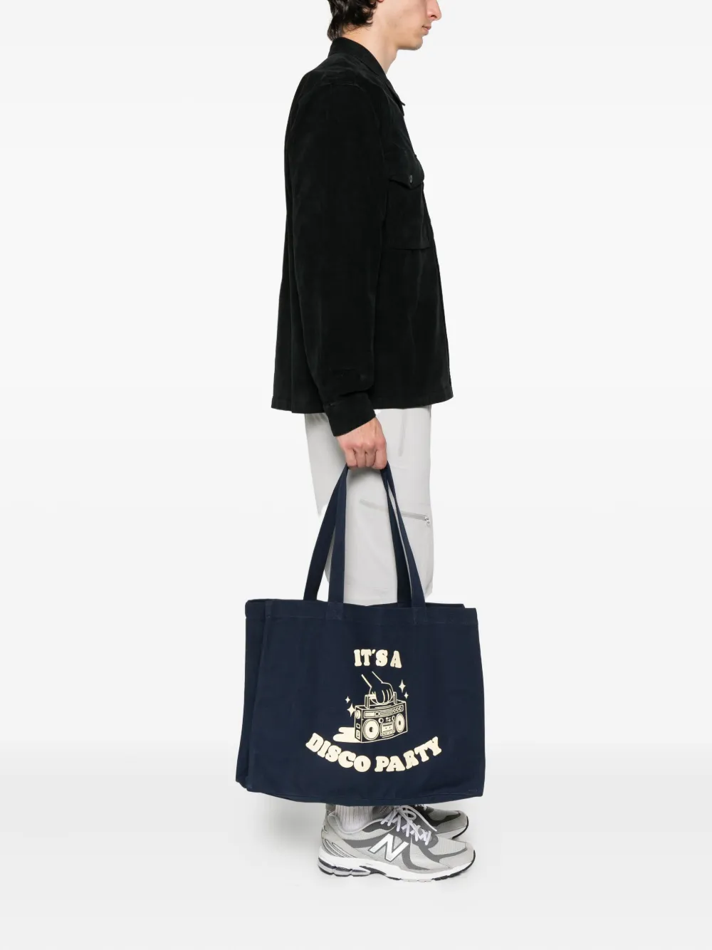 A.P.C. graphic-print tote bag Blauw