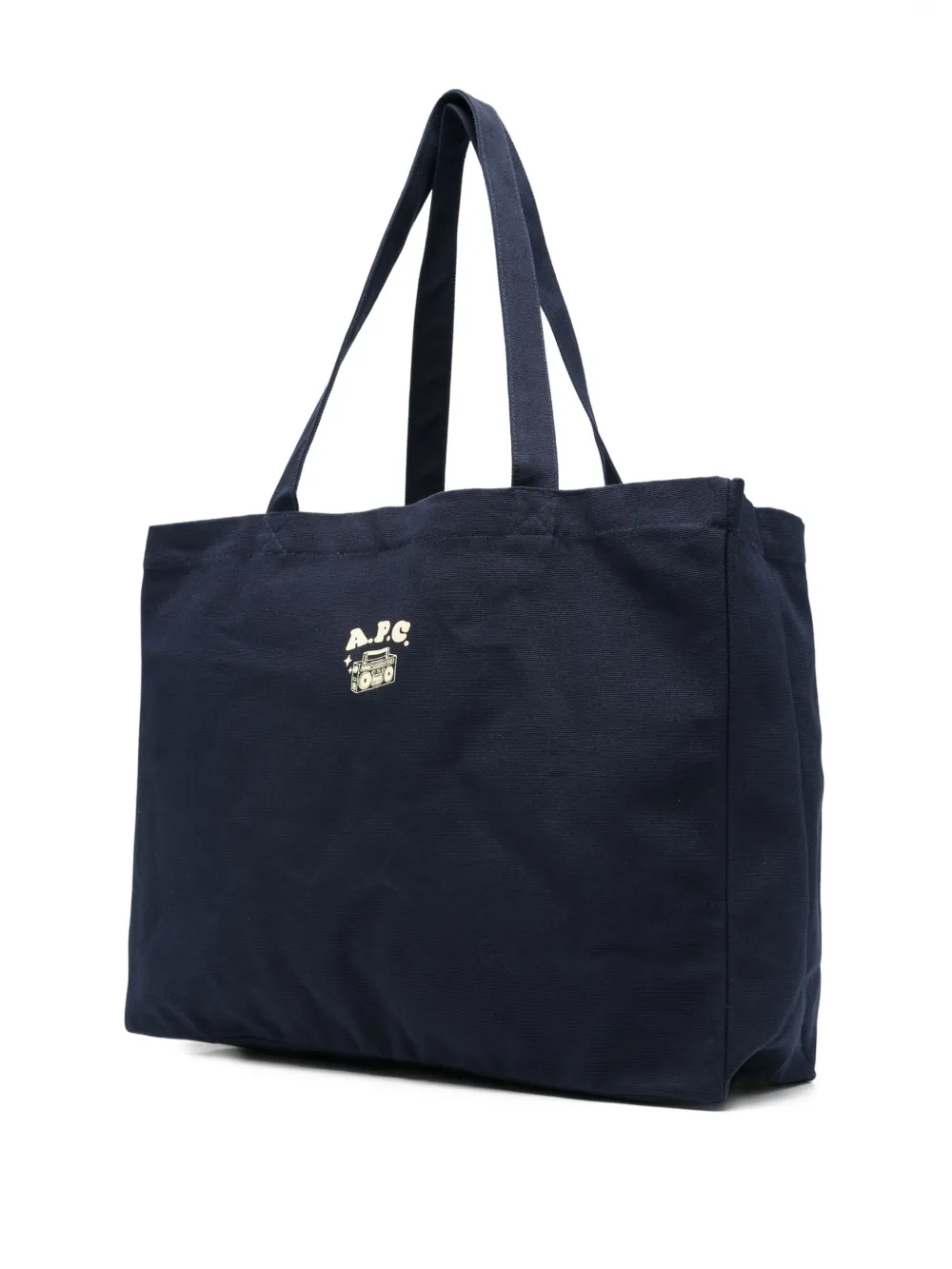 A.P.C. graphic-print tote bag Blauw