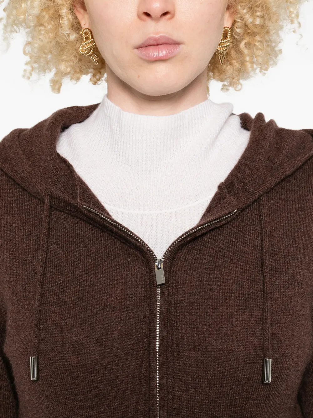 Gotha Zip-up Sweatshirt In Brown