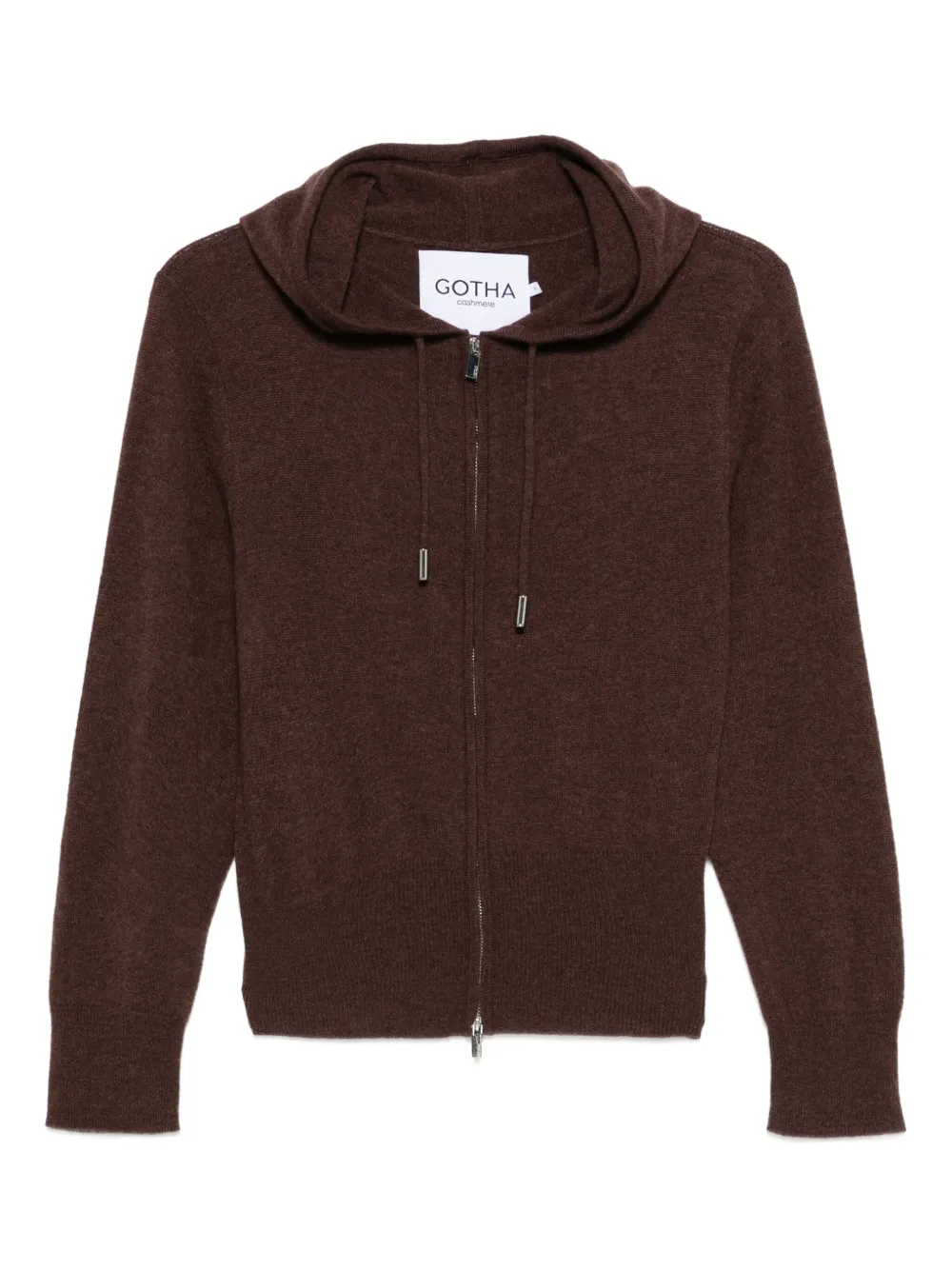 Gotha zip-up sweatshirt | Brown | Image 1