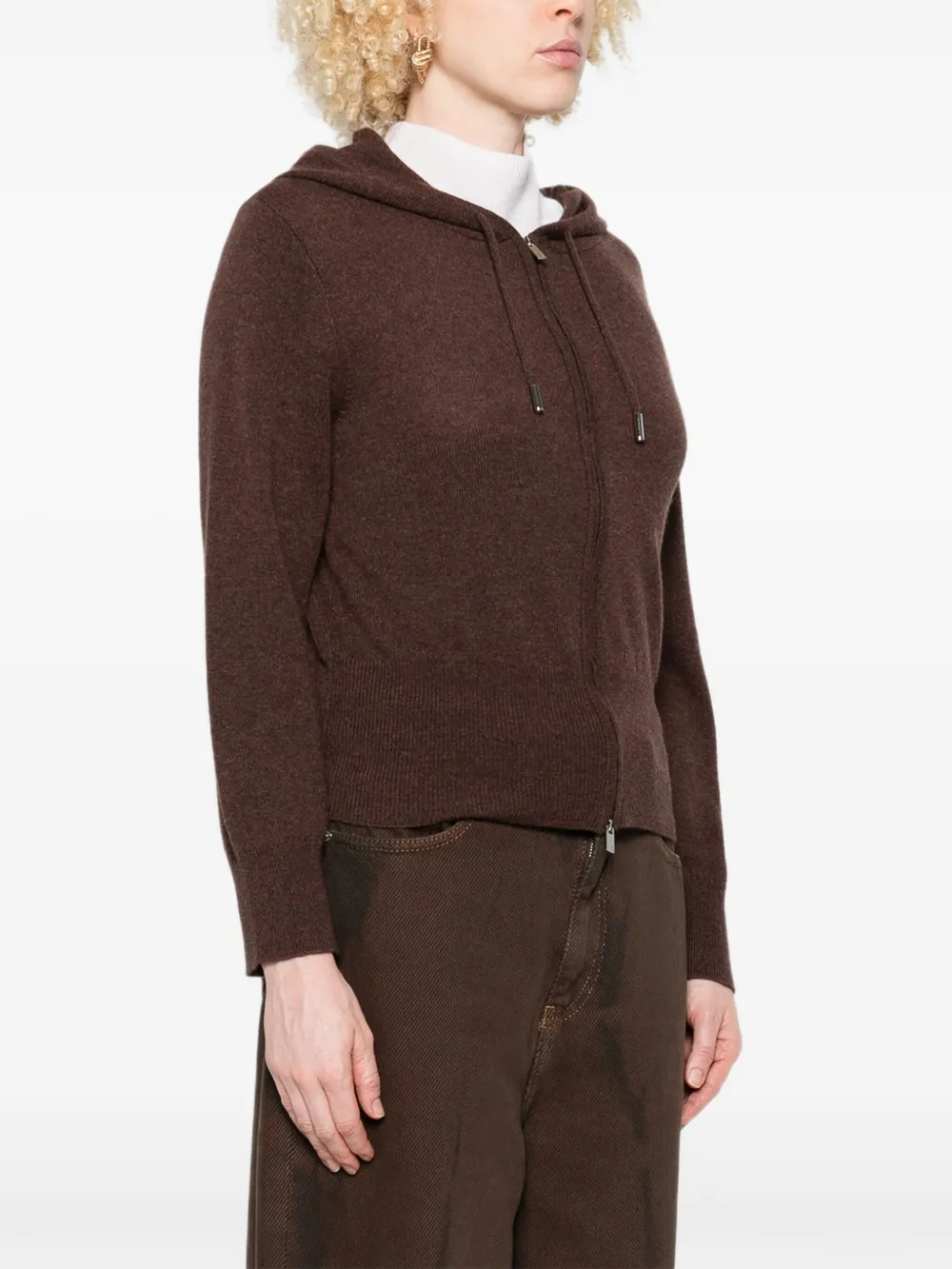  Gotha Zip-up Sweatshirt - Brown 