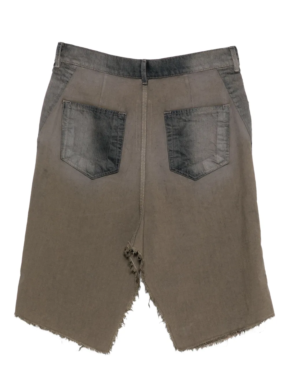 Rick Owens jupe en jean à finitions effilochées | Image 2