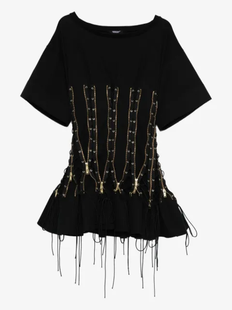 Undercover zip-detail mini dress