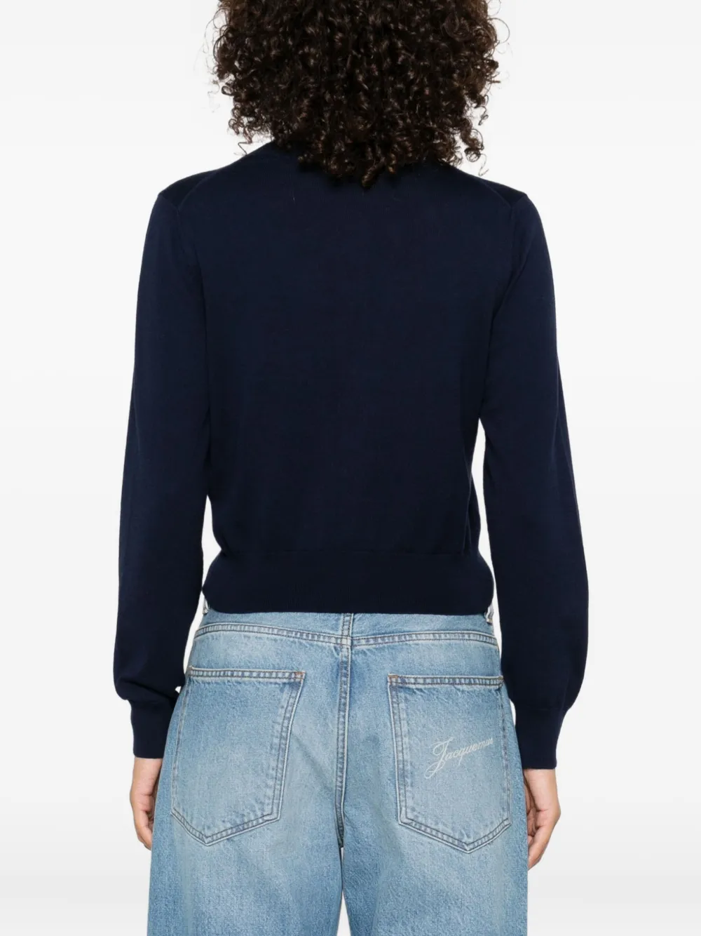 A.P.C. Joséphine vest verfraaid met anker Blauw
