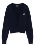 A.P.C. Joséphine anchor-embellished cardigan - Blue