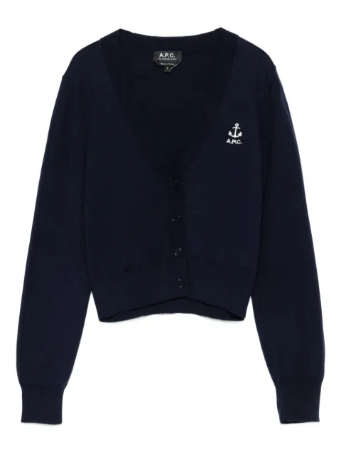 A.P.C. Joséphine anchor-embellished cardigan