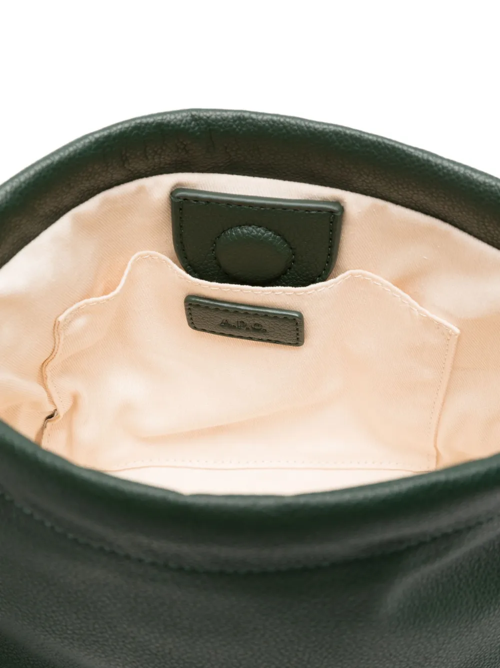 A.P.C. mini Ninon drawstring shoulder bag Groen