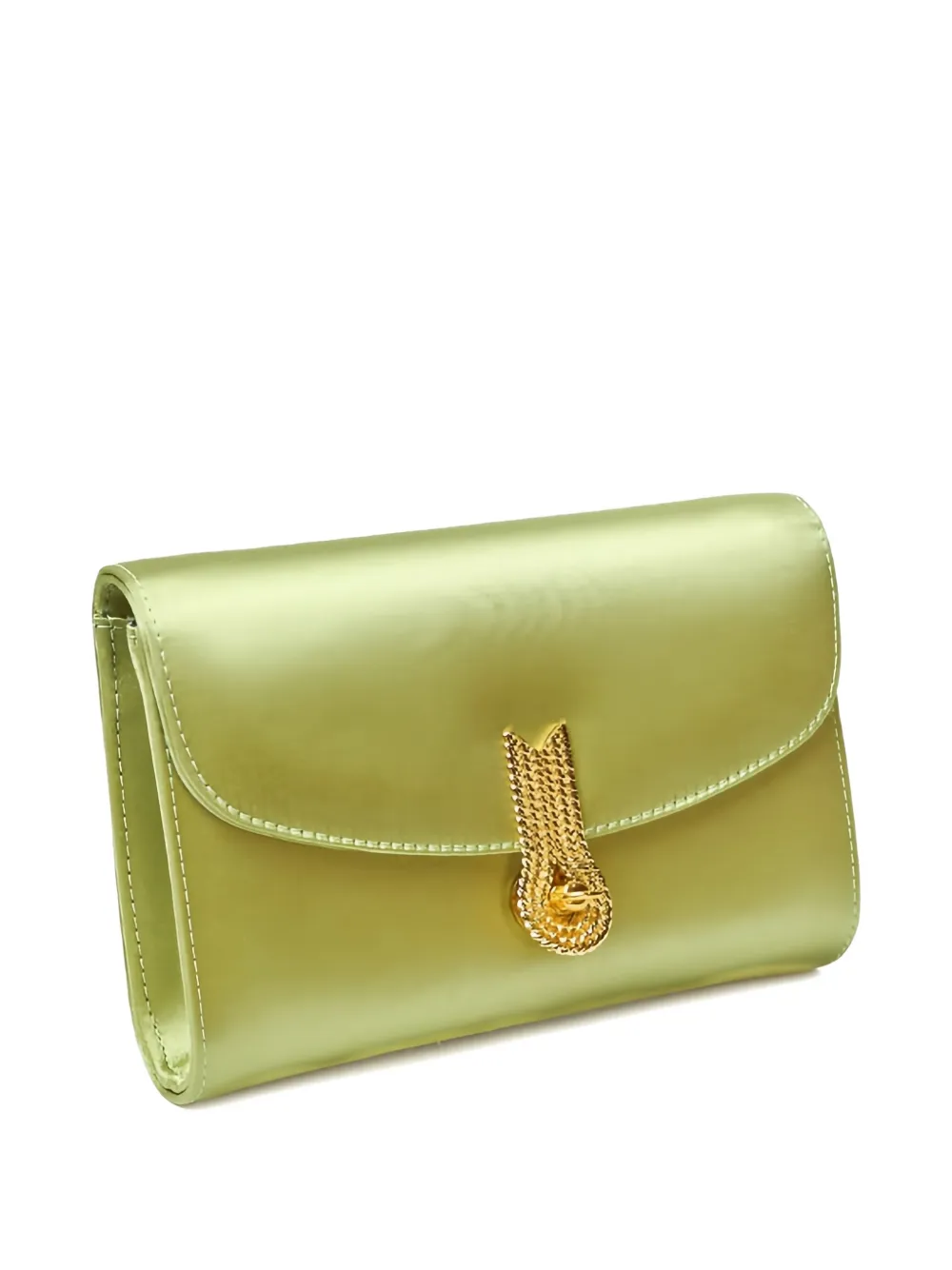 Amato daniele satin clutch bag - Groen