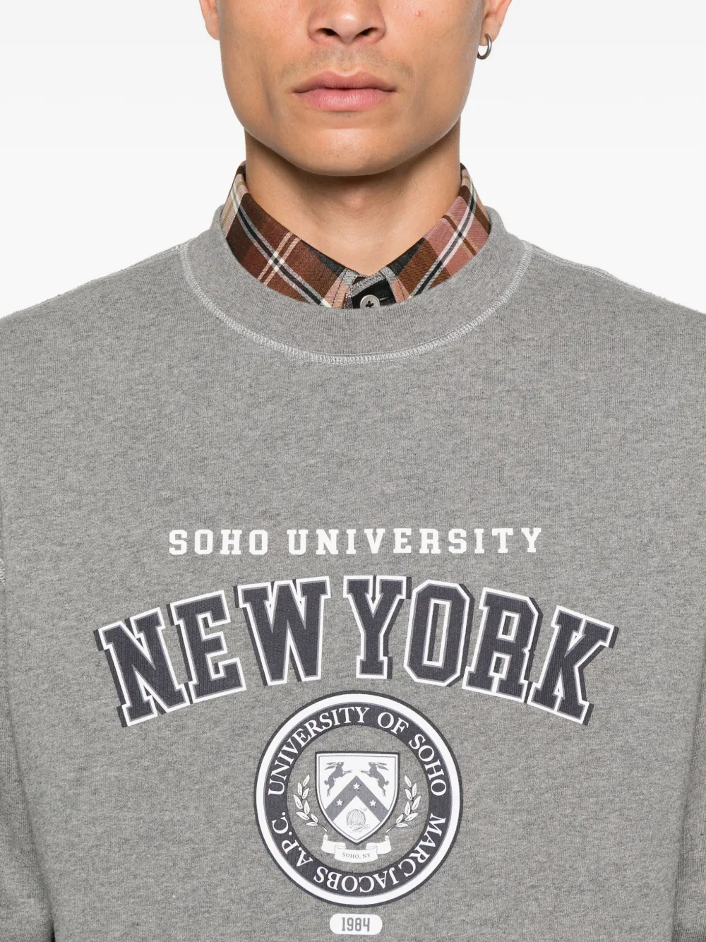 Marc Jacobs Soho University sweater Grijs