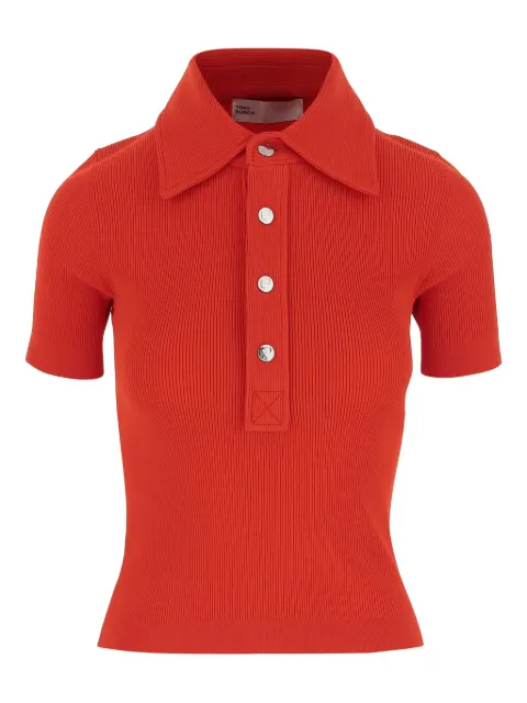 Tory Burch playera tipo polo tejida