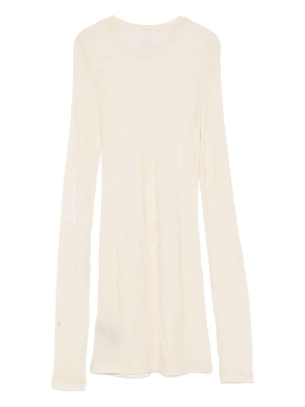 Haikure T-shirt met ronde hals Beige