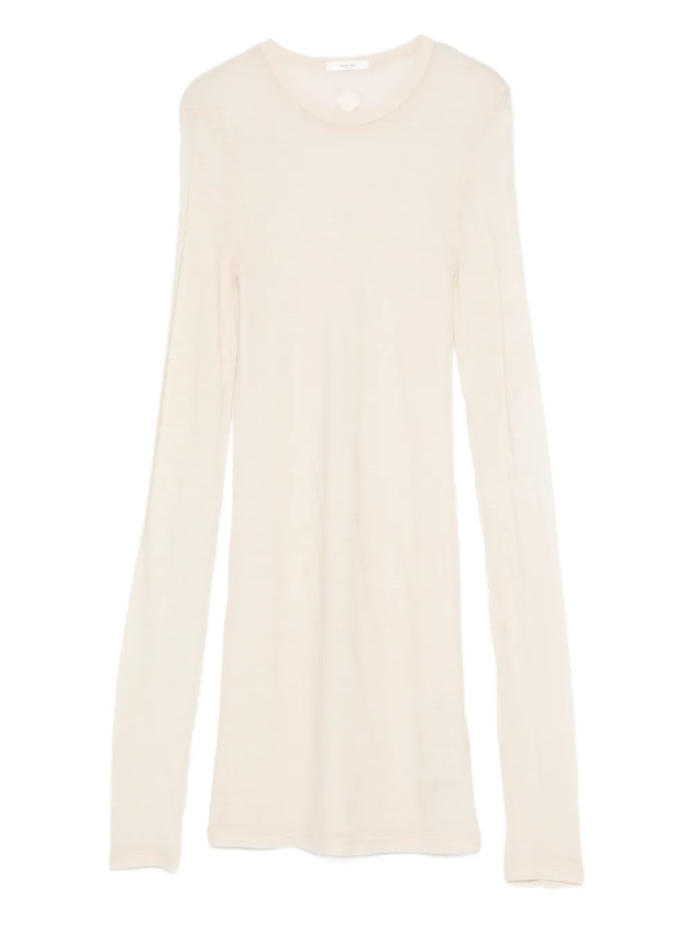 Haikure T-shirt met ronde hals Beige
