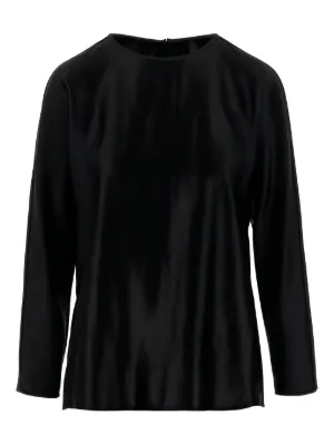 Saint Laurent ドレープ ブラウス | ブラック | FARFETCH JP