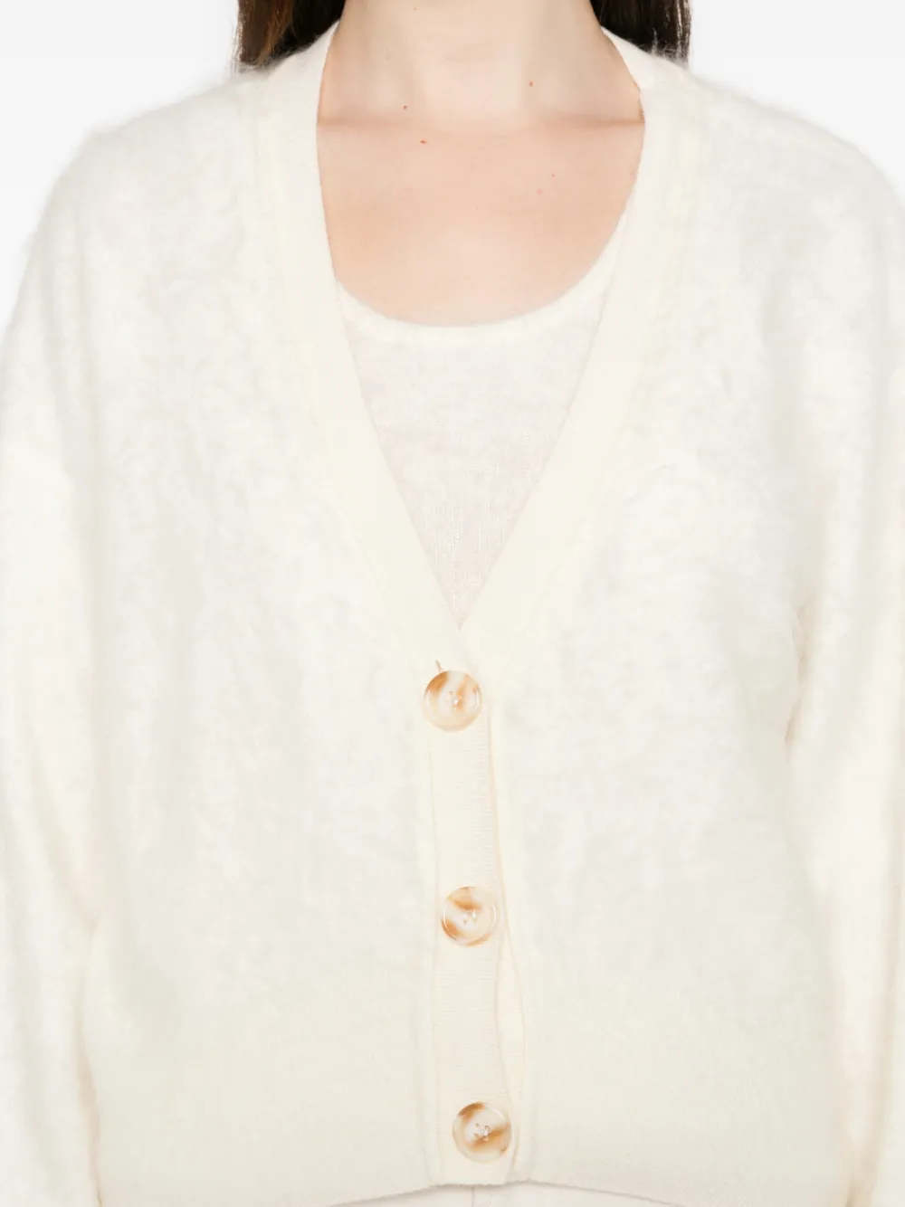Gotha Vest met V-hals Beige
