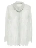 Alberta Ferretti lace high-neck top - Grey