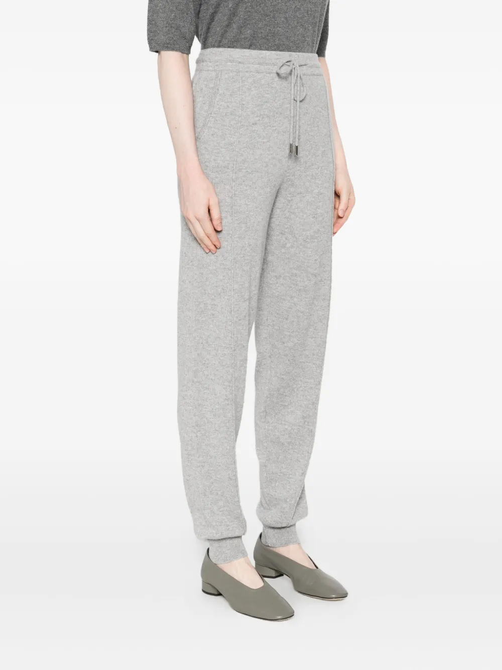 Gotha Cashmere Track Pants In Gray