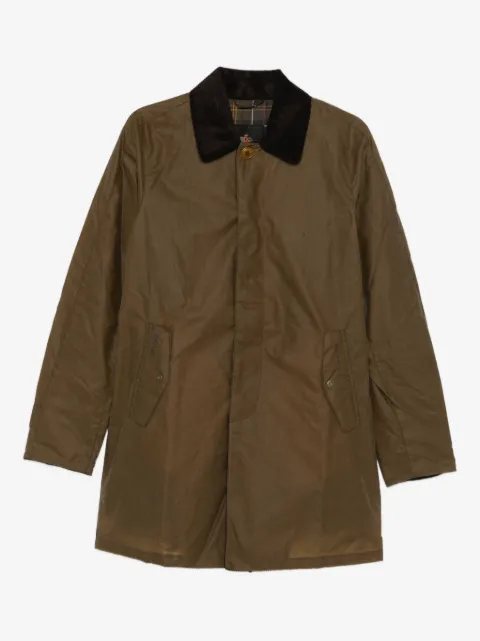 Baracuta The Original Barbour Tartan corduroy collar coat