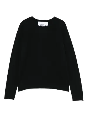 Helmut Lang カットアウト ファインニットセーター | ブラック