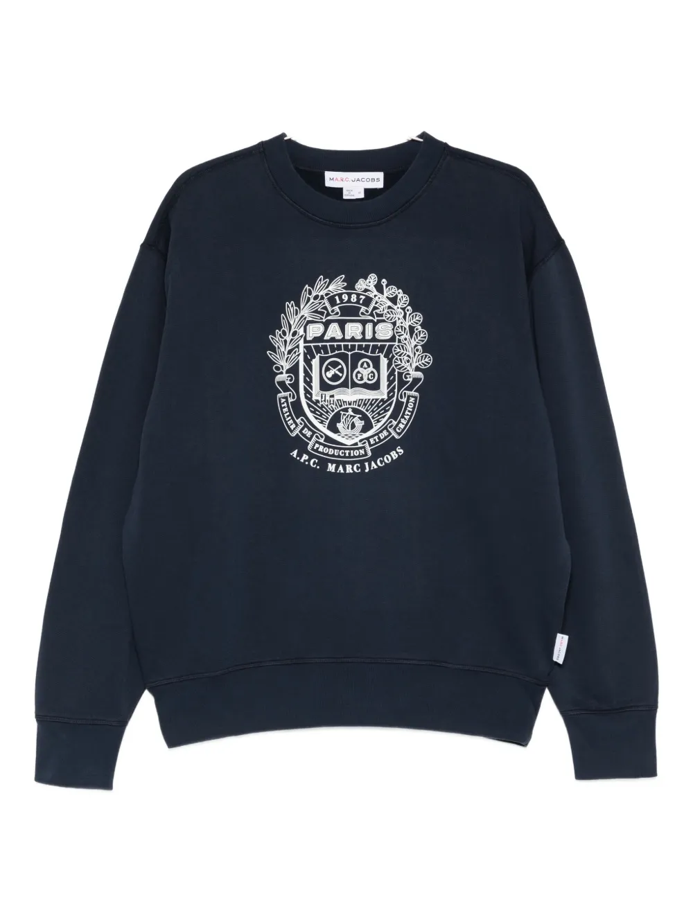 Marc Jacobs x A.P.C The Paris sweatshirt | Blue | Image 1