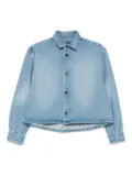 A.P.C. button-down cropped shirt - Blue