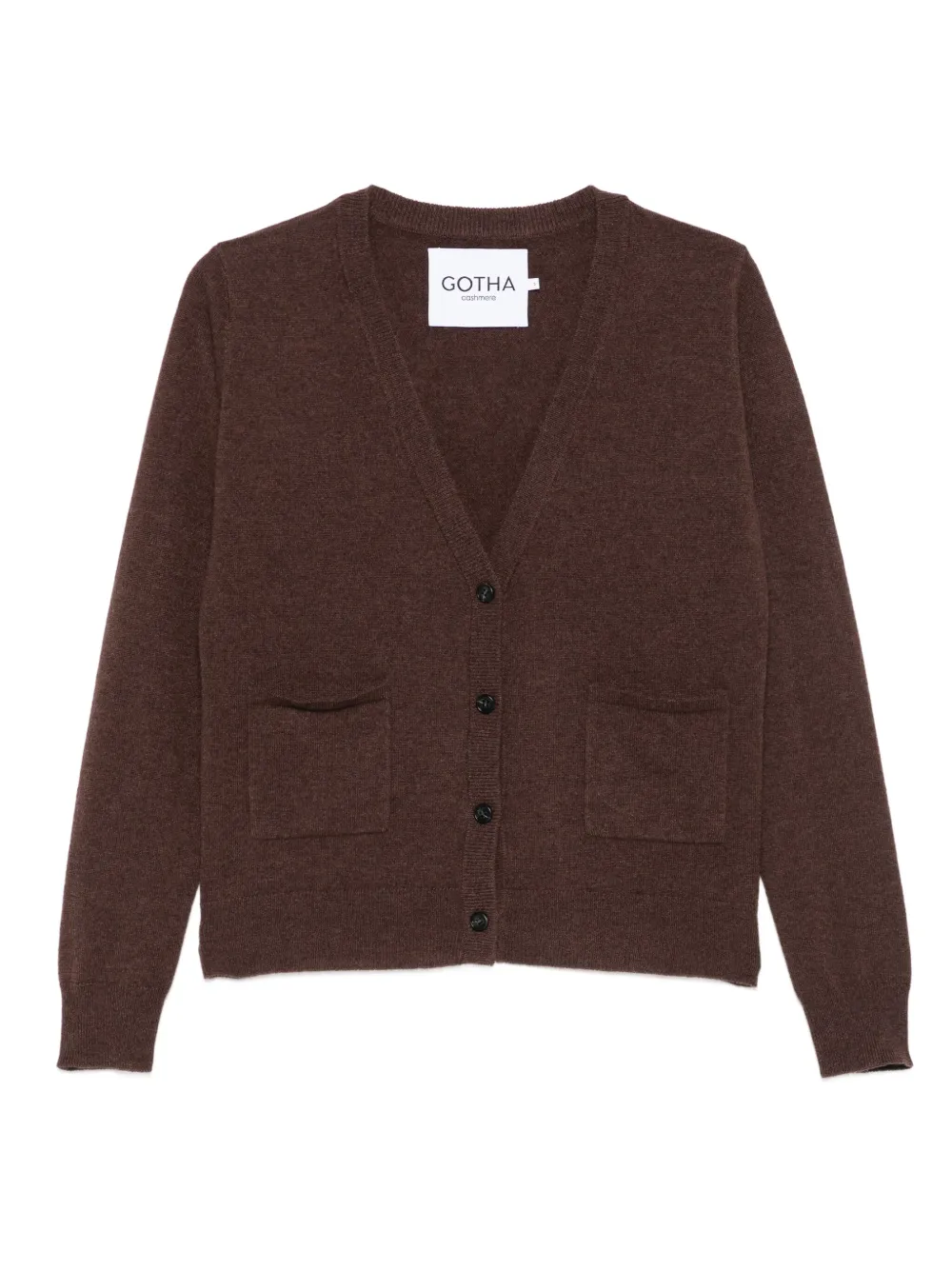 Gotha cashmere v-neck cardigan | Brown | Image 1