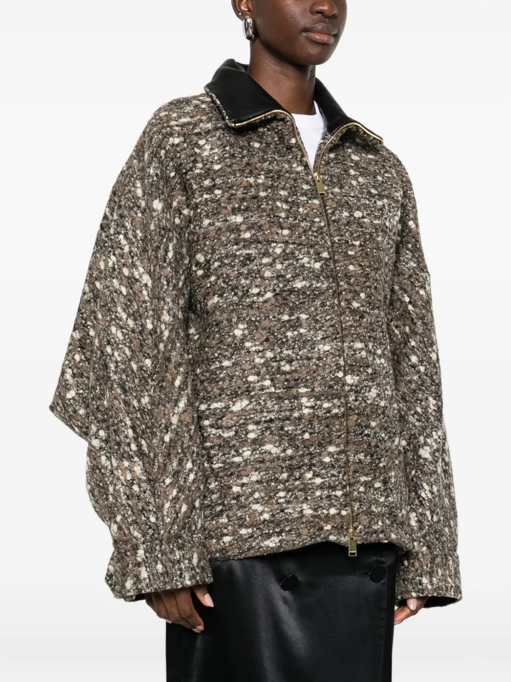 DARKPARK Bomberjack met rits Bruin