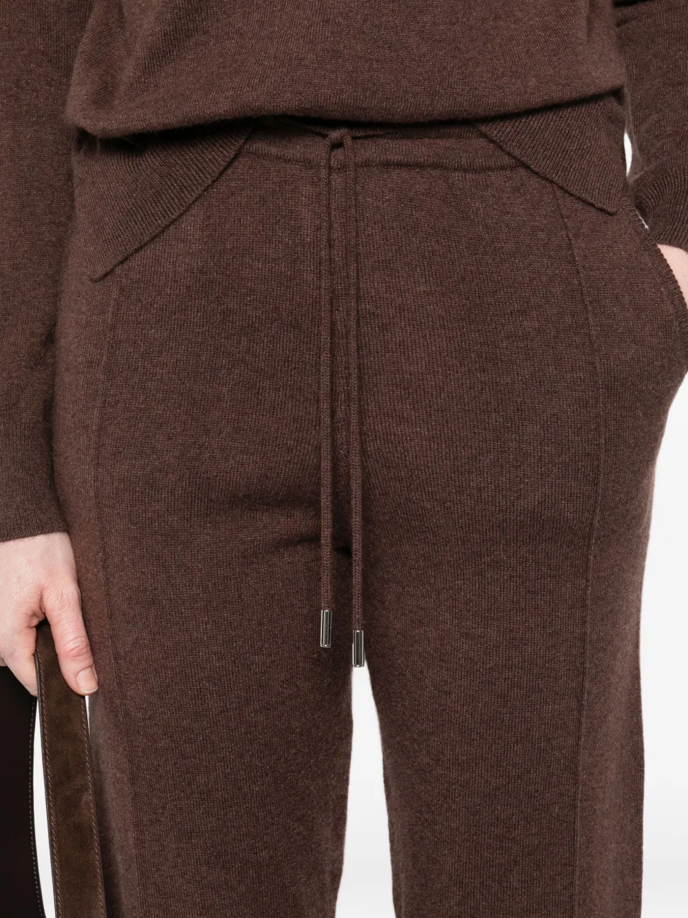 Gotha Cashmere Track Pants In Brown