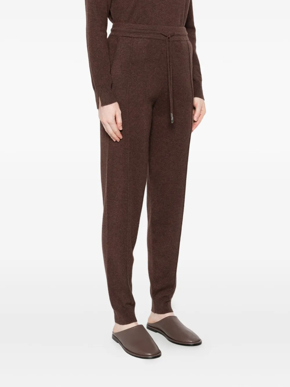 Gotha Cashmere Track Pants In Brown