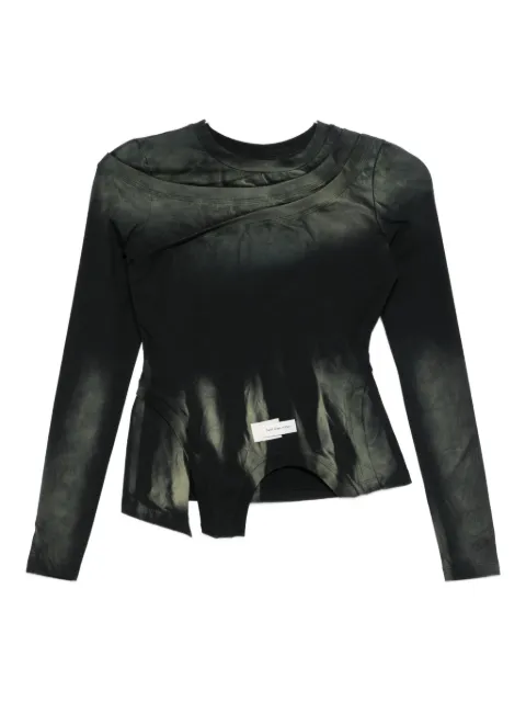 Feng Chen Wang camiseta asimétrica con paneles