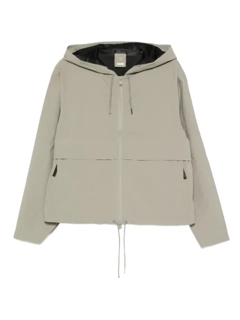 Rains hooded zip-fastening jacket