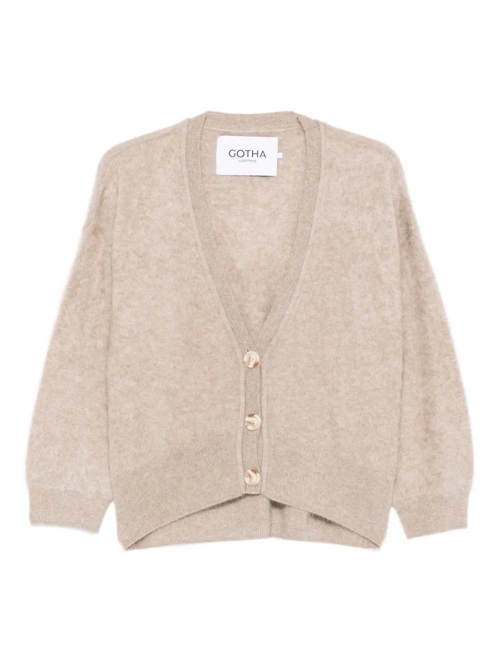 Gotha V-neck buttoned cardigan | Neutrals | Image 1
