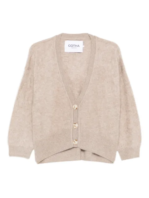 Gotha V-neck buttoned cardigan