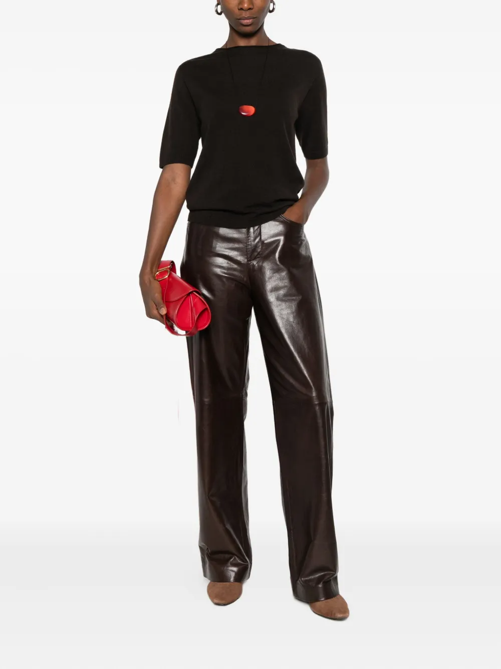 Antonelli Short-sleeve Dress In Black