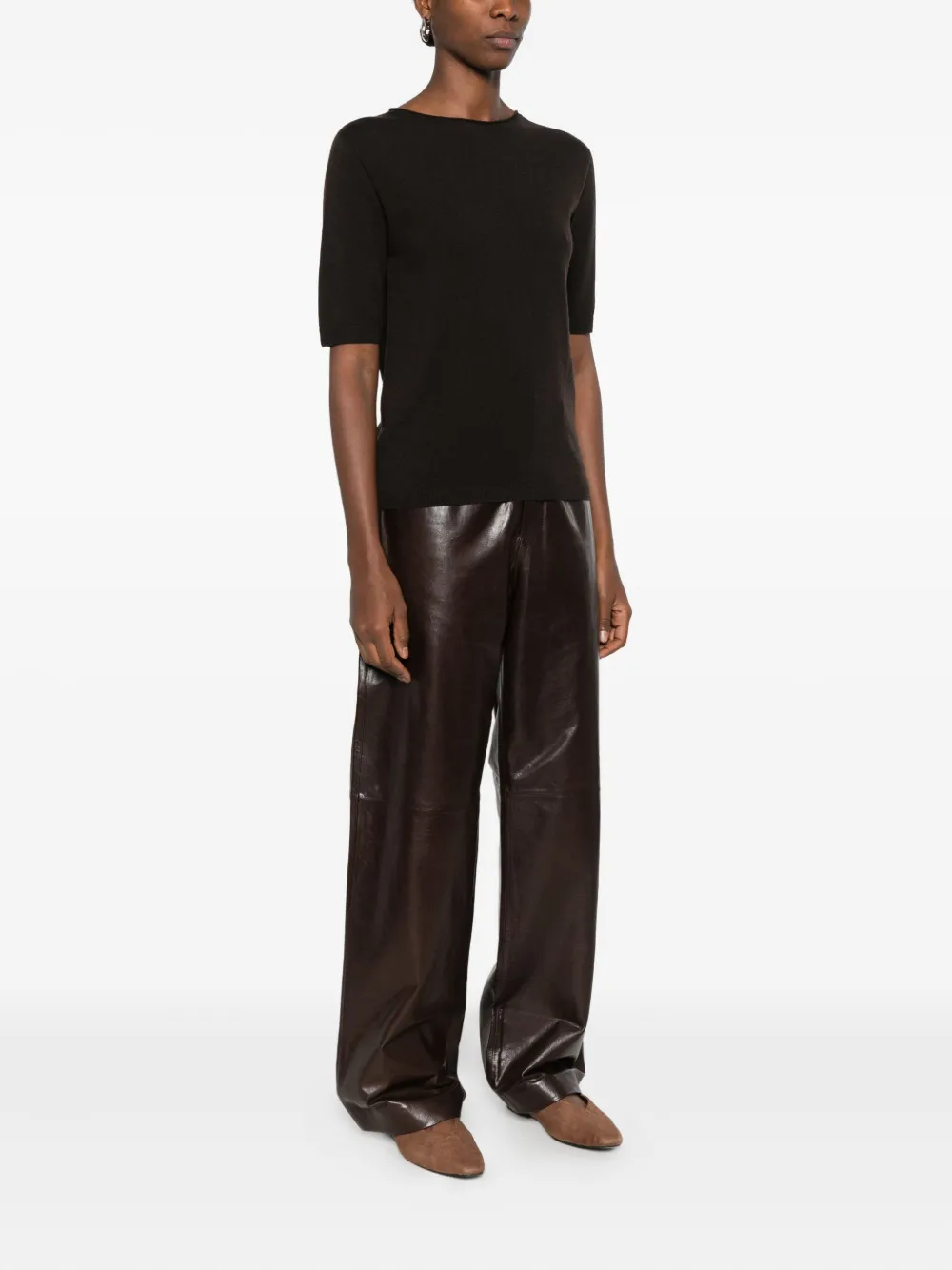 Antonelli Short-sleeve Dress In Black