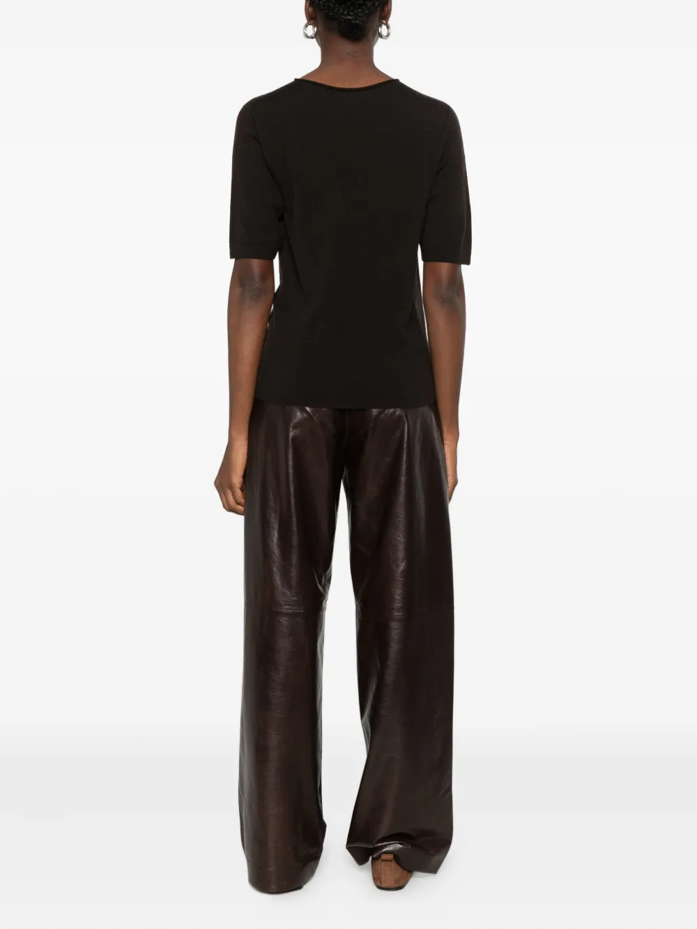 Antonelli Short-sleeve Dress In Black