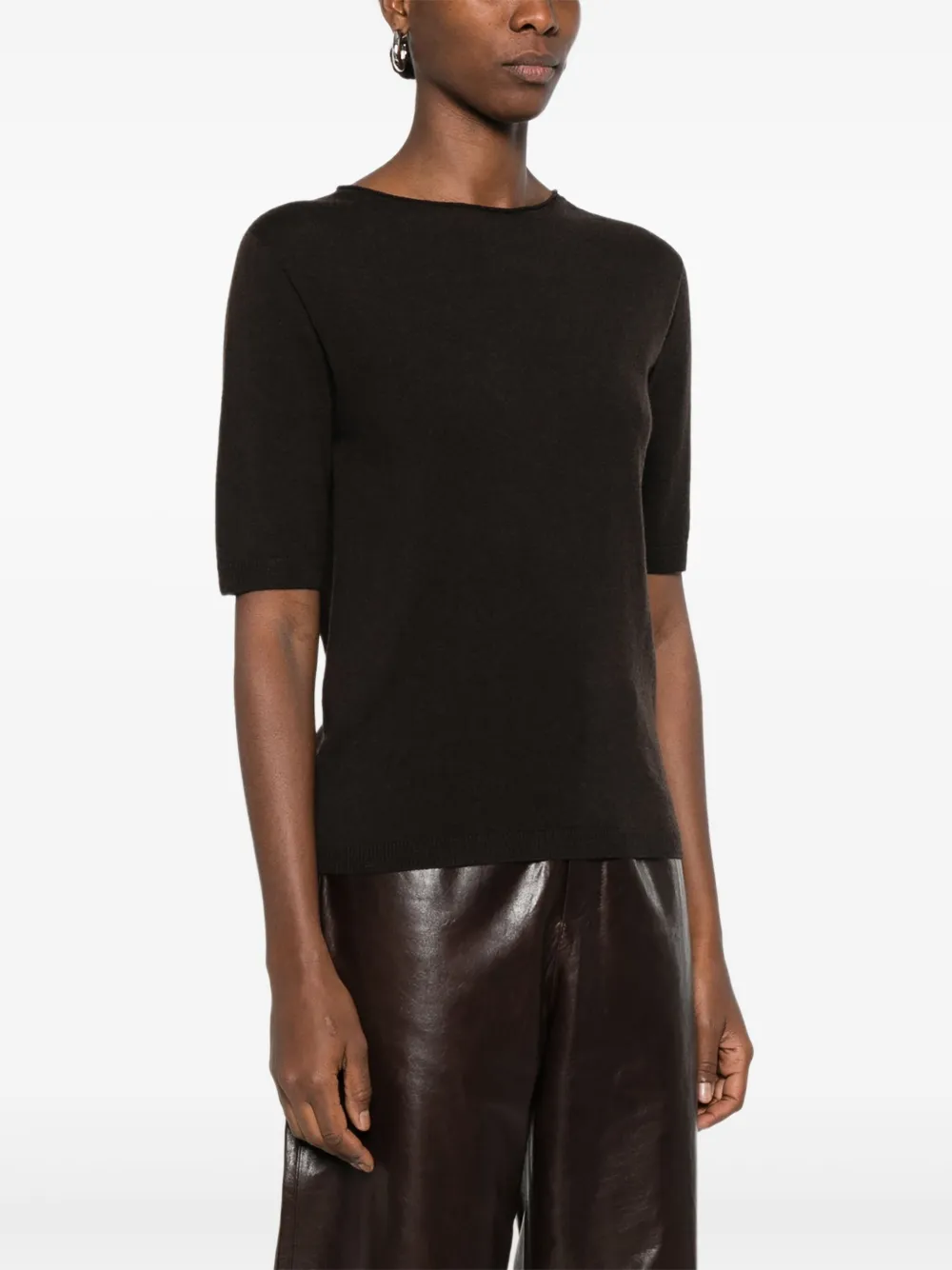 Antonelli Jurk met korte mouwen Bruin