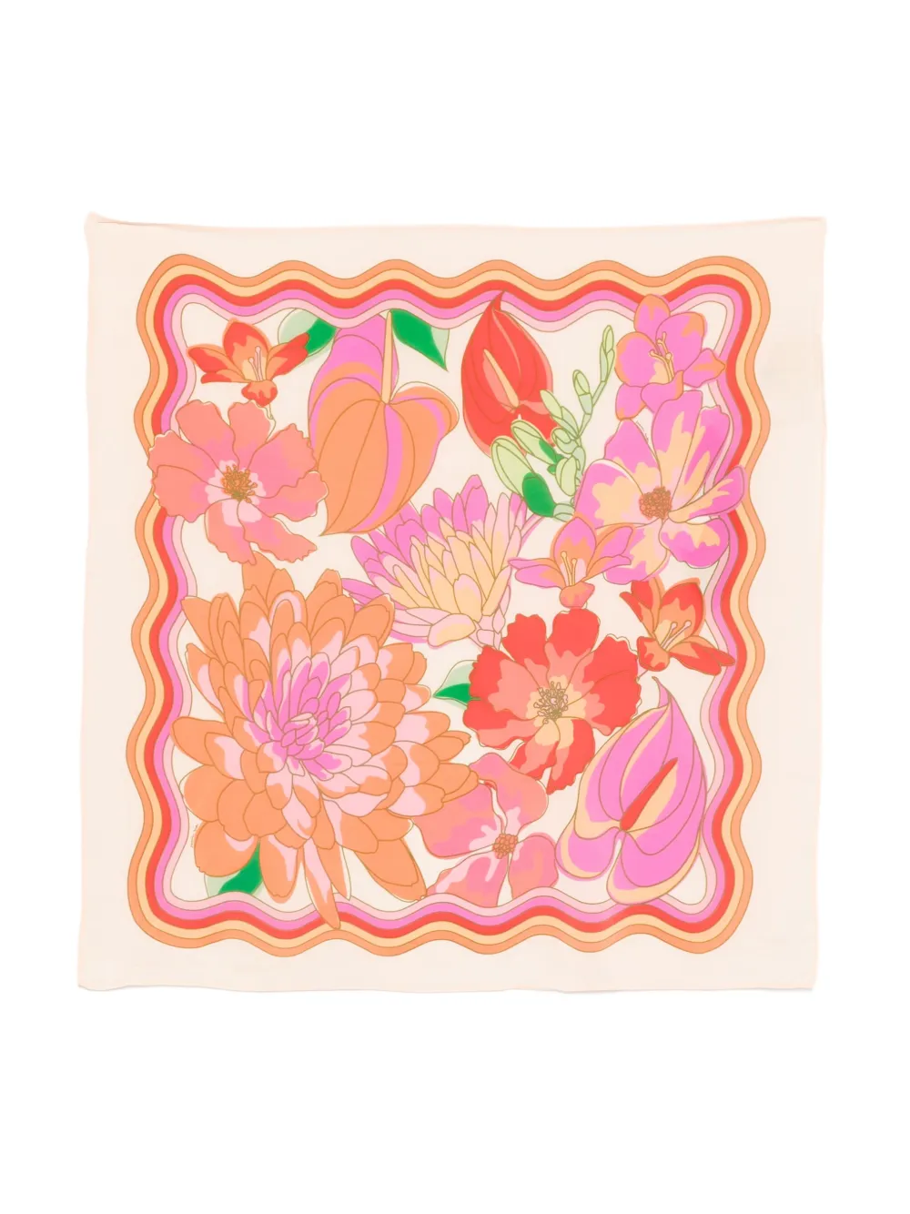 Spring Affair-print scarf