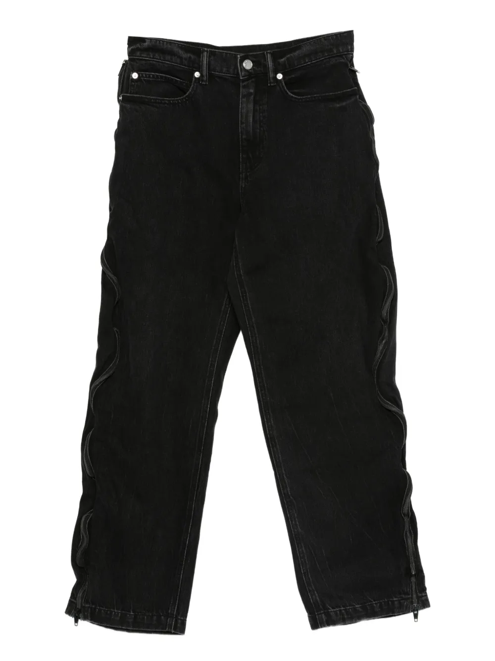 Alexander Wang zip-detail faded jeans | Black | Image 1
