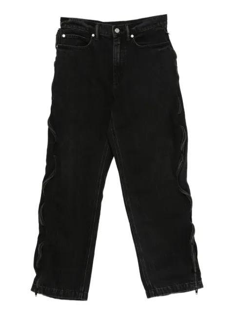 Alexander Wang zip-detail faded jeans