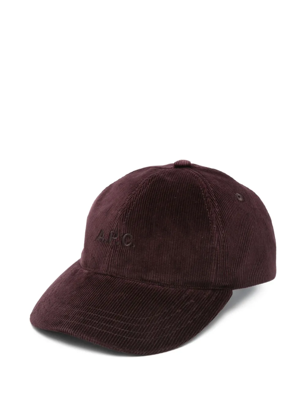 A.P.C. Charlie corduroy baseball cap | Red | Image 1