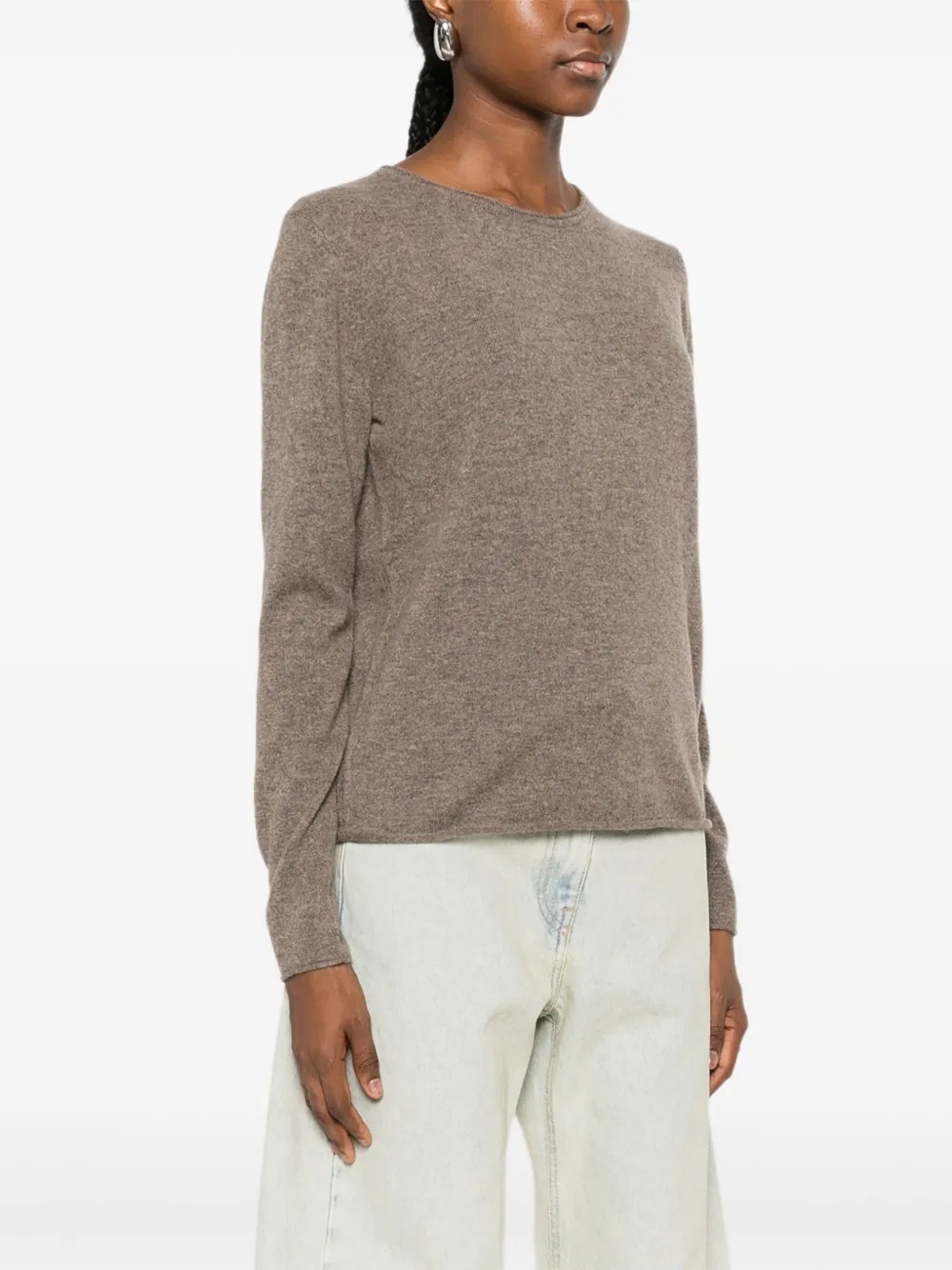  Gotha Round-neck Sweater - Brown 