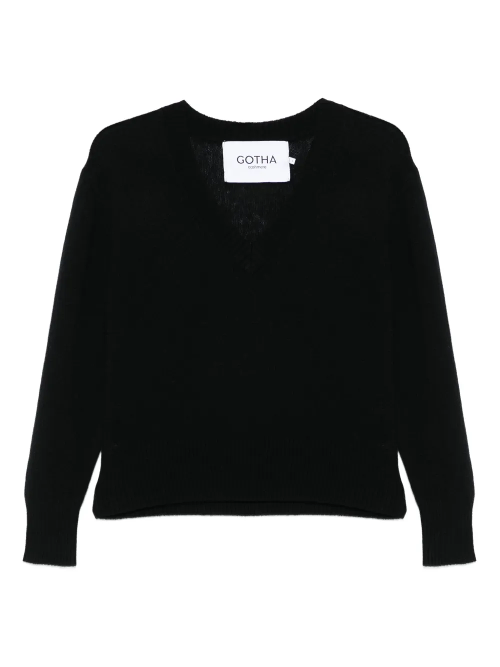 Gotha V-neck Cashmere Sweater In Black