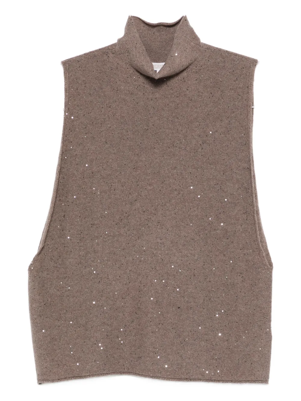 Antonelli Domiziano Embellished Top In Brown