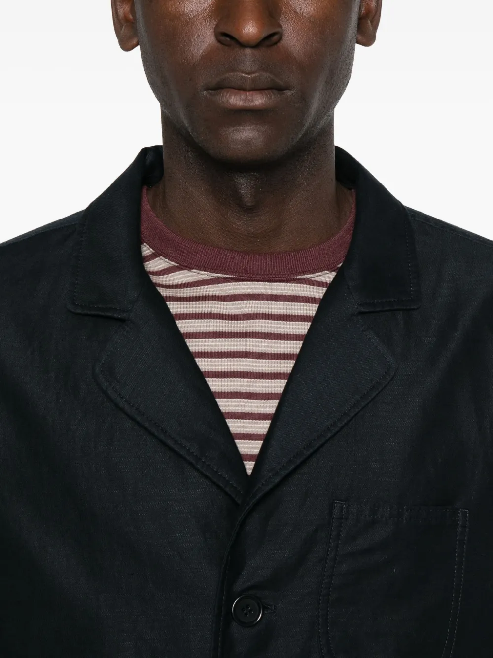 Ymc You Must Create Button-fastening Patch-pocket Blazer In Blue